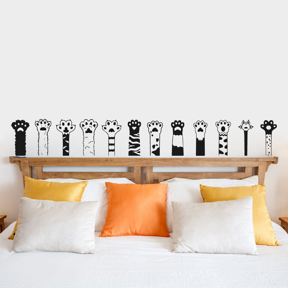 Cat Paws Vinyl Wall Decal