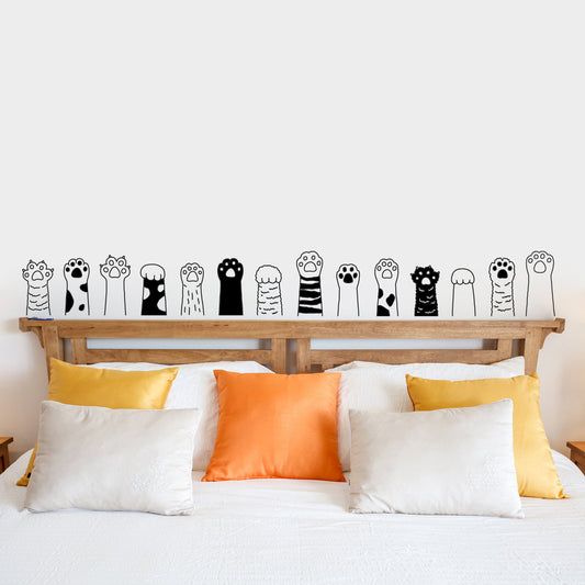 Cat Paws Vinyl Wall Decal