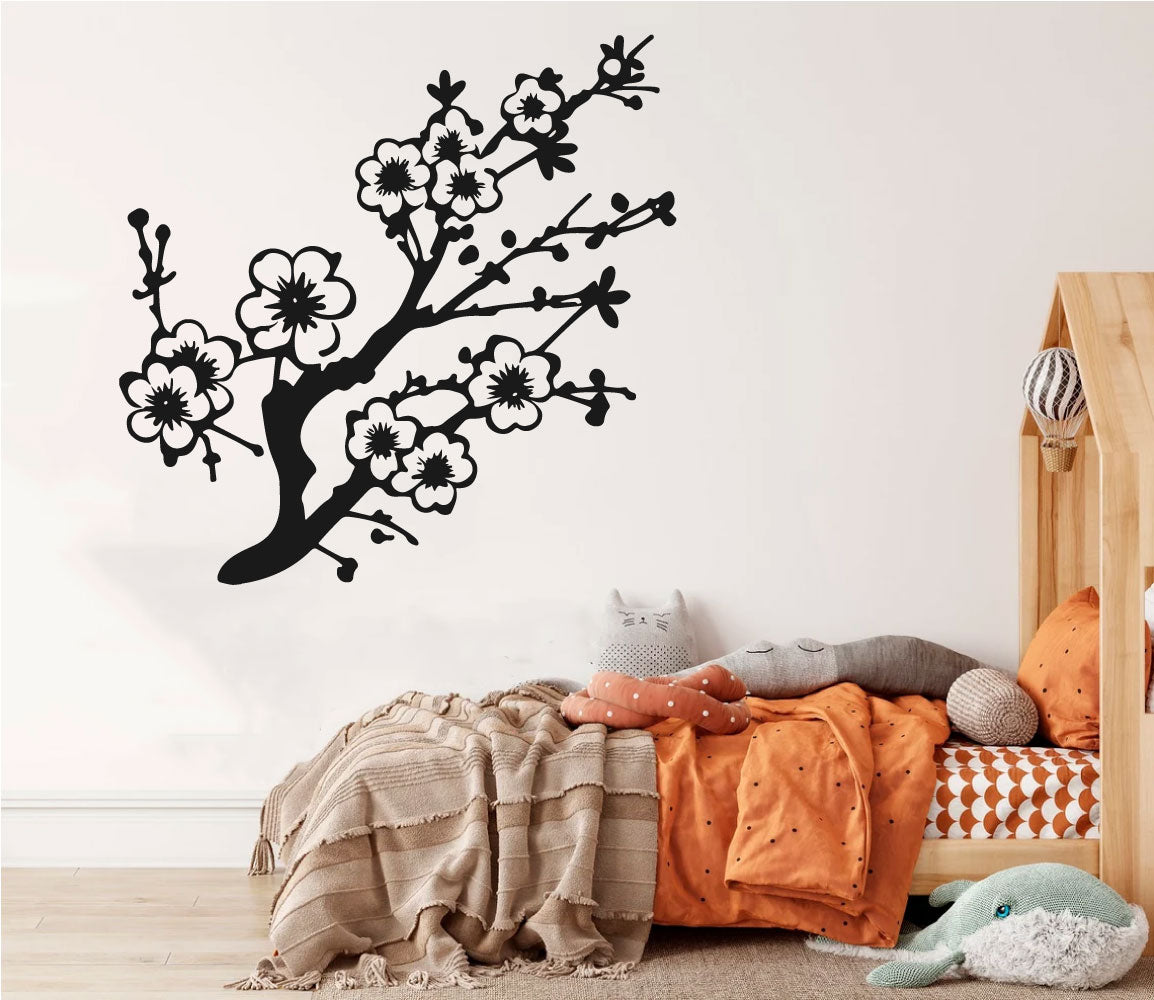 Cherry Blossom Branch Vinyl Wall Decal