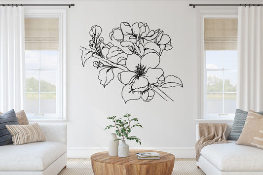 Cherry Blossom Branch Vinyl Wall Decal