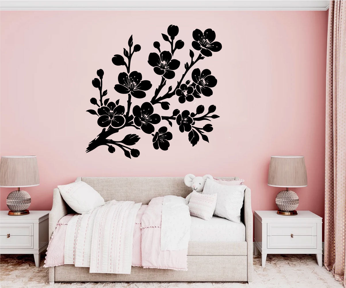 Cherry Blossom Branch Vinyl Wall Decal