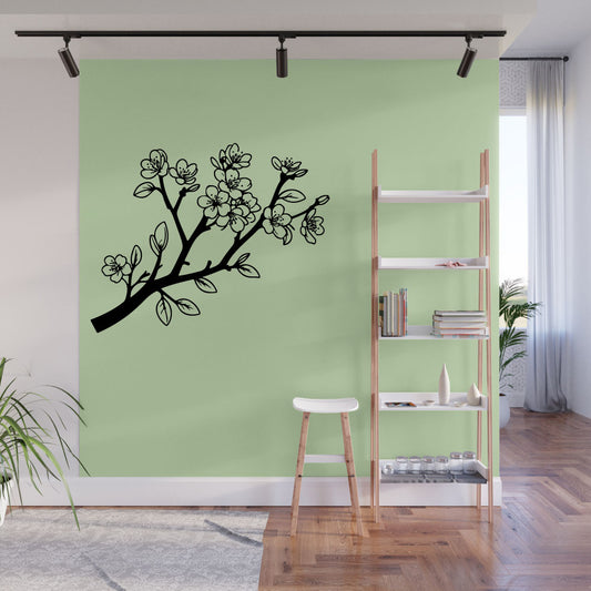 Cherry Blossom Branch Vinyl Wall Decal