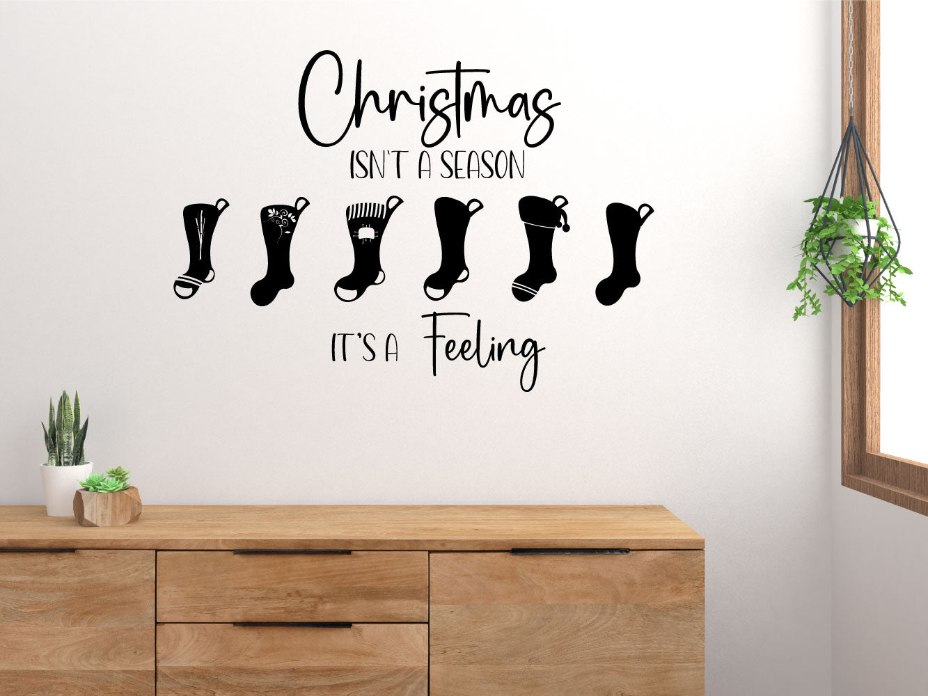 Christmas Isn't a Season It's a Feeling Vinyl Wall Decal