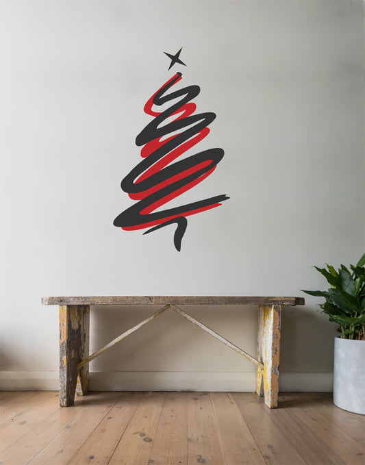 Christmas Tree Vinyl Wall Decal