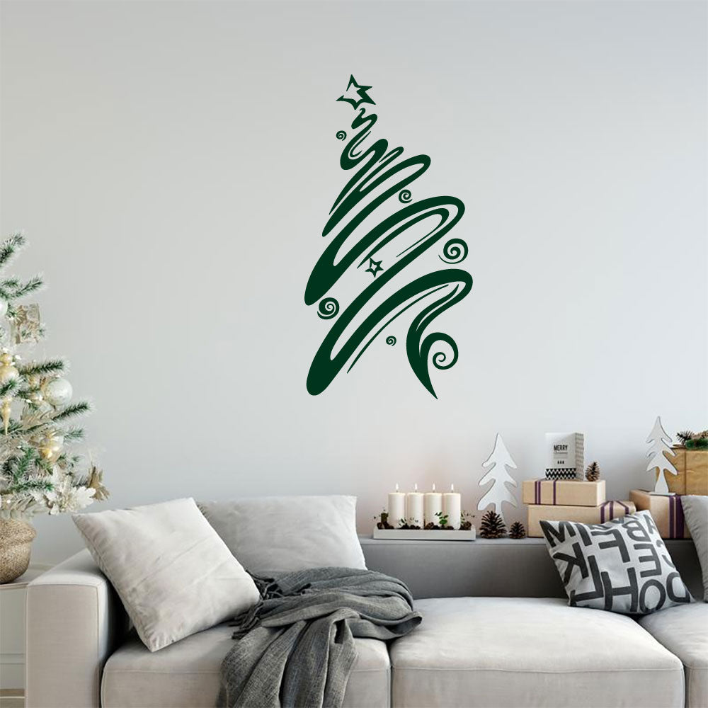 Christmas Tree Vinyl Wall Decal