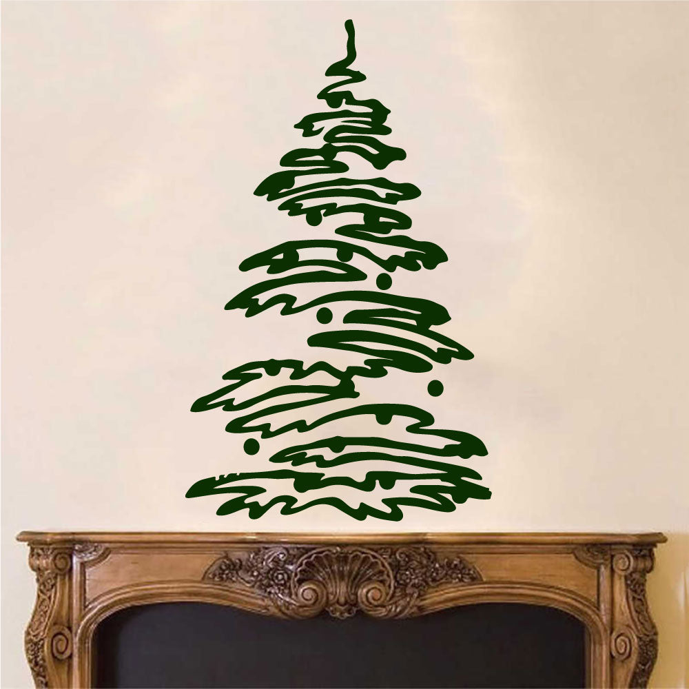 Christmas Tree Vinyl Wall Decal