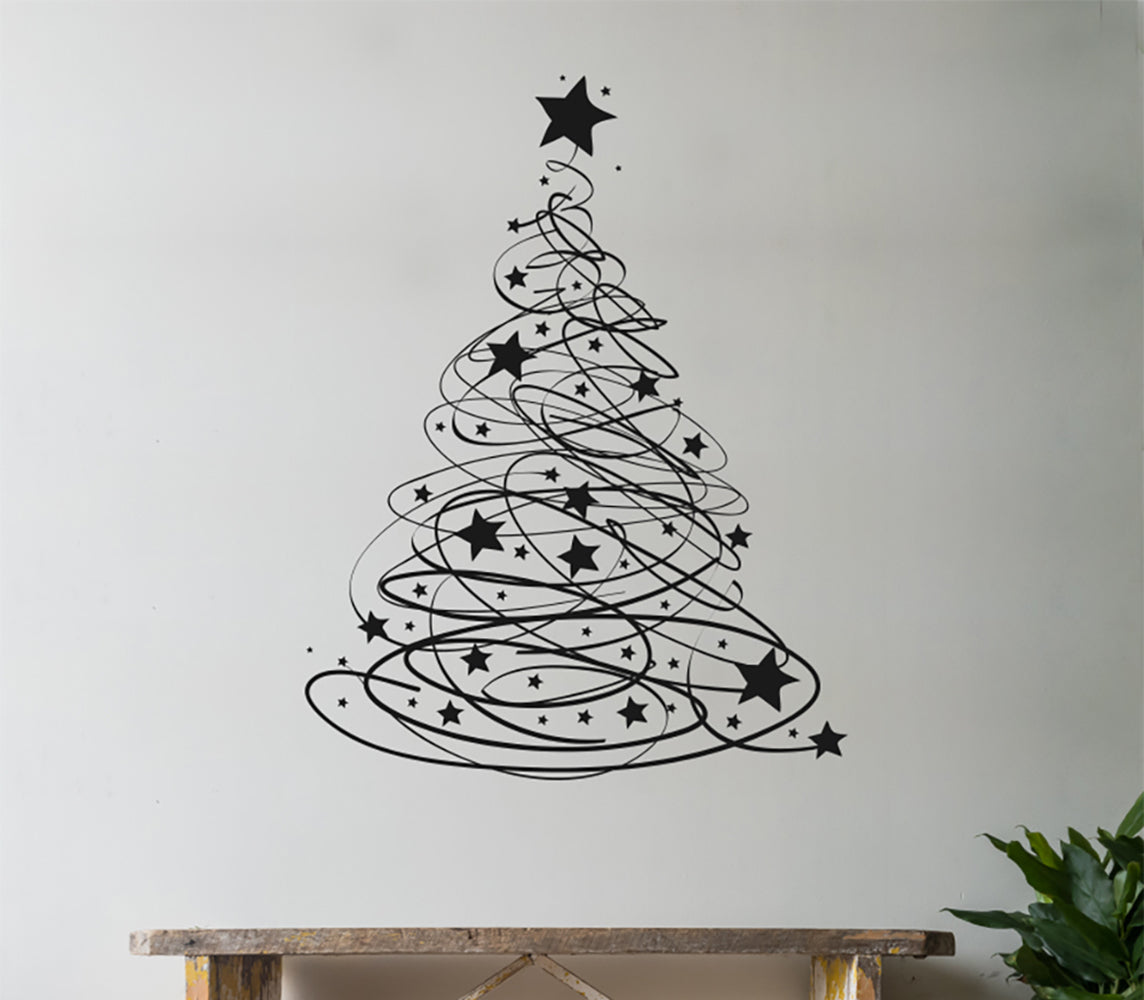 Christmas Tree Vinyl Wall Decal