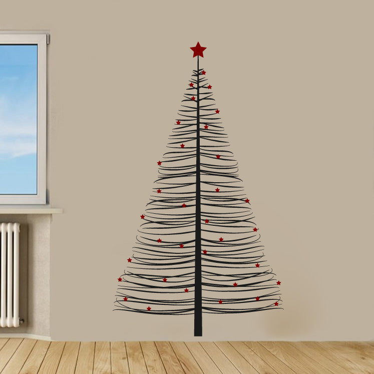 Christmas Tree Vinyl Wall Decal