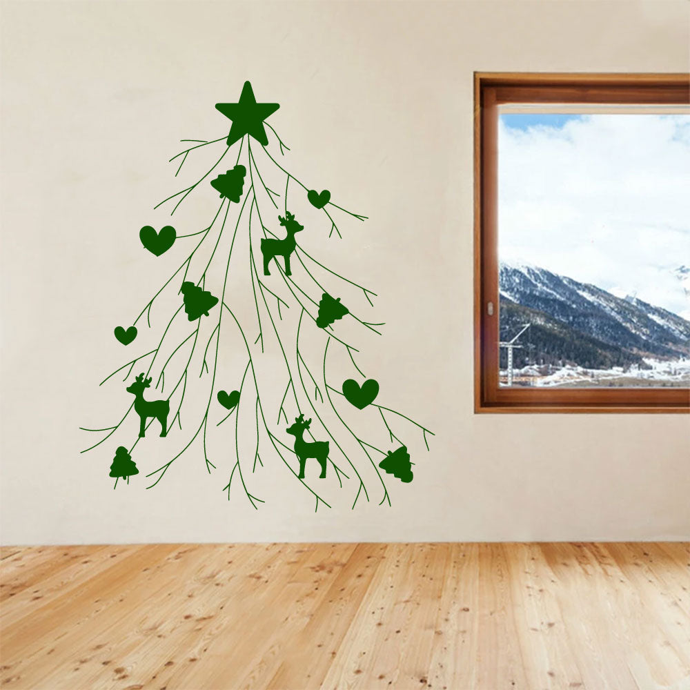 Christmas Tree Vinyl Wall Decal