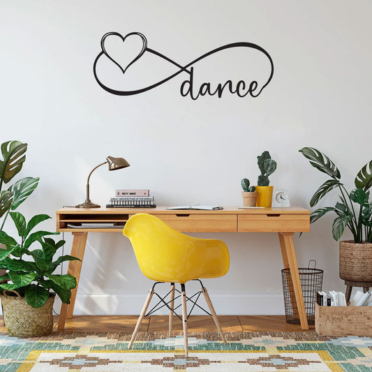 Infinity Dance Sign Symbol Vinyl Home Decor Wall Decal 