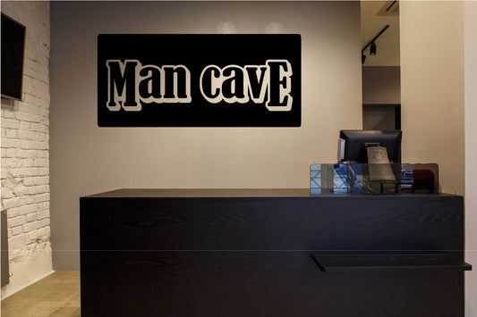 Mancave Vinyl Home Decor Wall Decal Words 