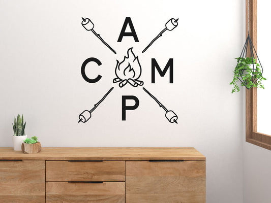 Camp Arrows Vinyl Home Decor Wall Decal Words 