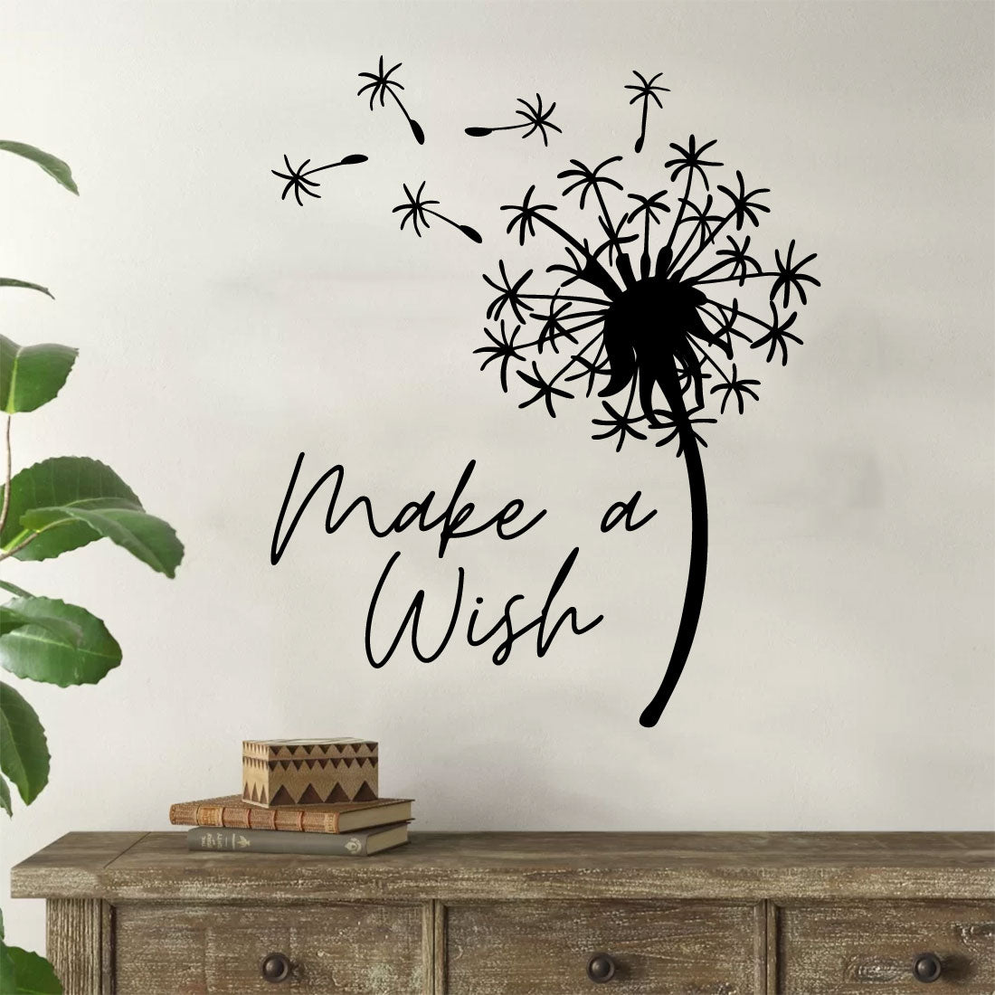 Dandelion Make a Wish Vinyl Wall Decal