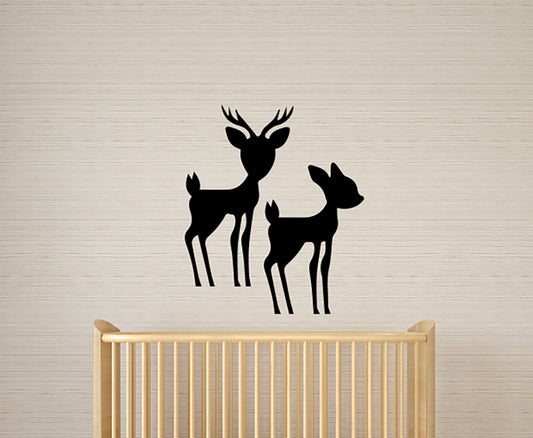 Baby Deer Fawns Vinyl Wall Decal