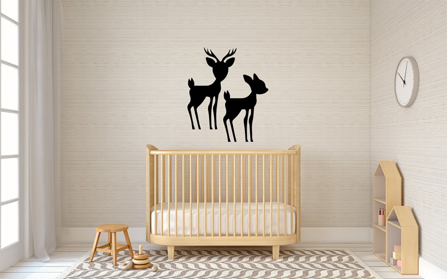 Baby Deer Fawns Vinyl Wall Decal