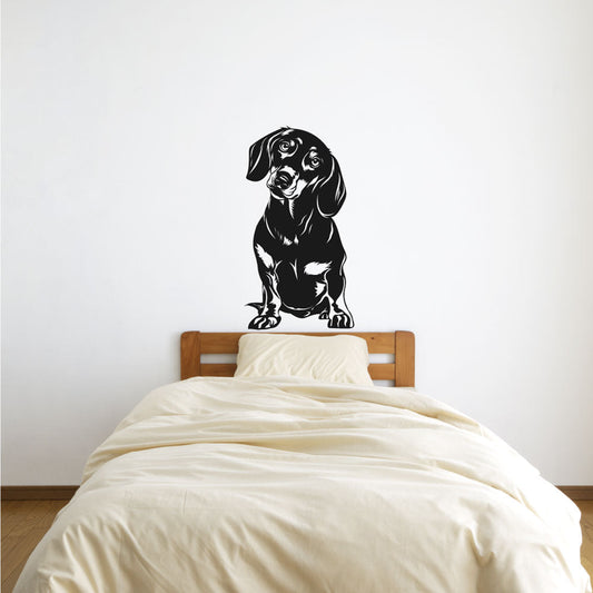 Cute Puppy Dog Custom Breed Vinyl Wall Decal