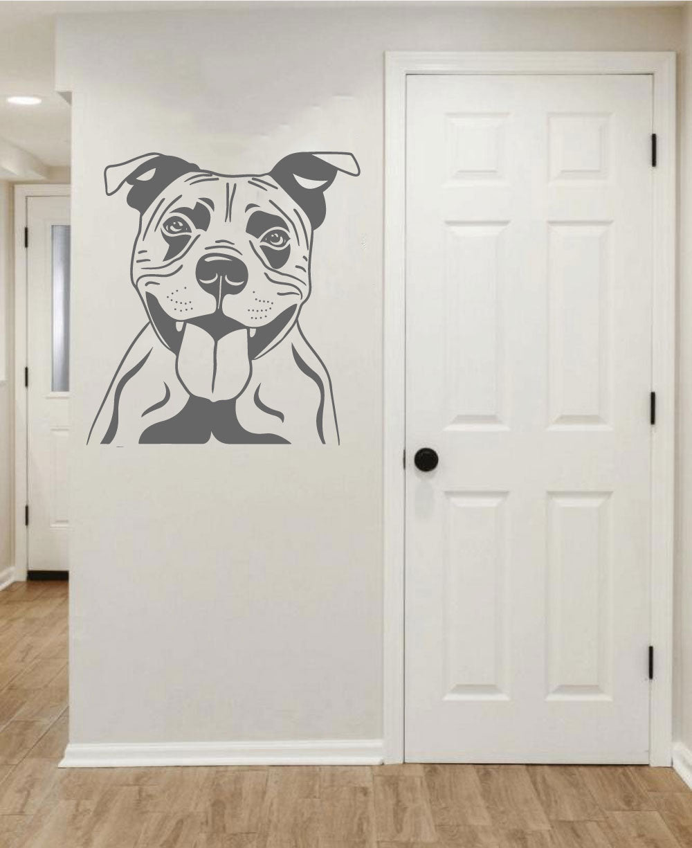 Staffy Staffordshire Bull Terrier Dog Vinyl Wall Decal