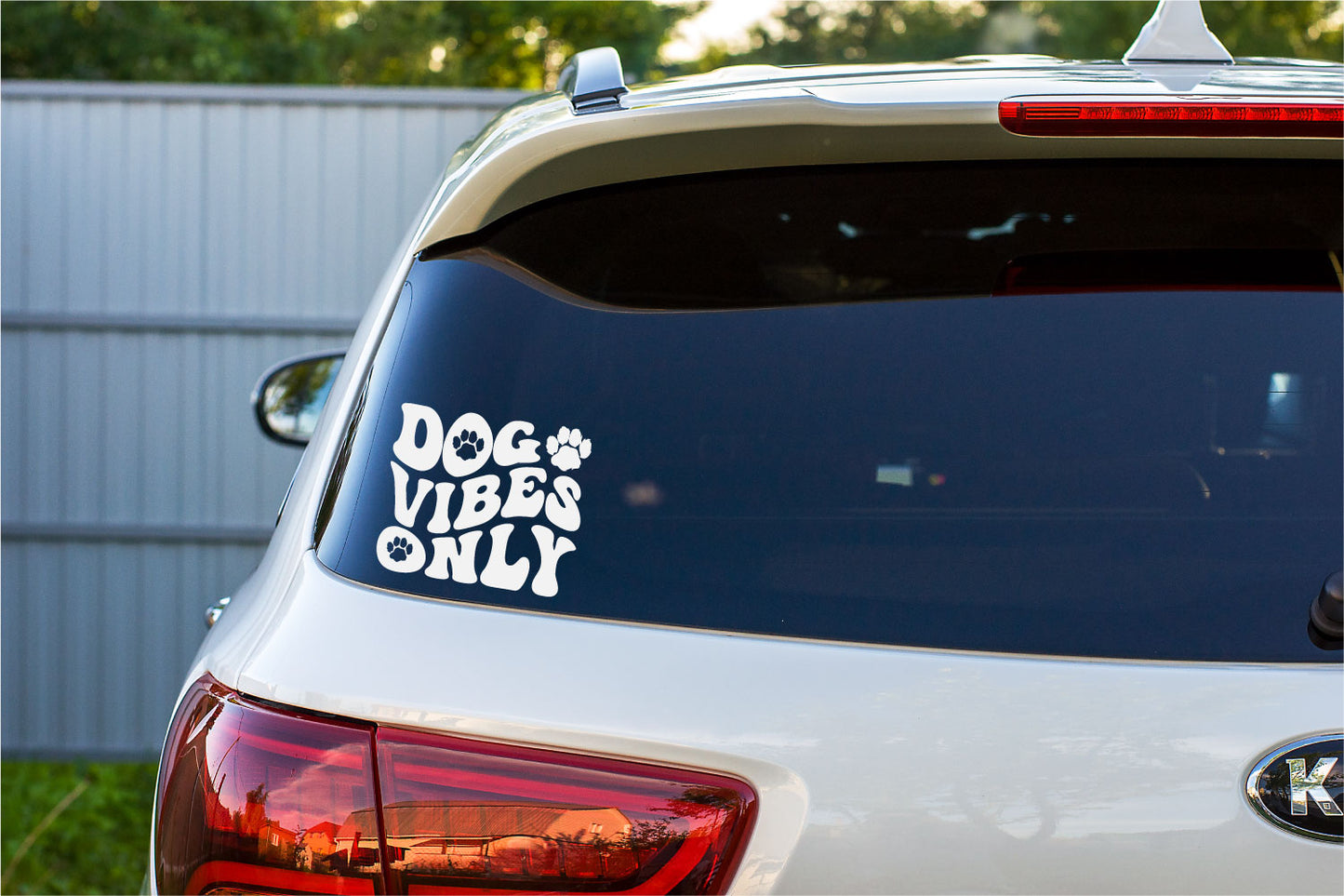 Dog Vibes Only Vinyl Wall Decal