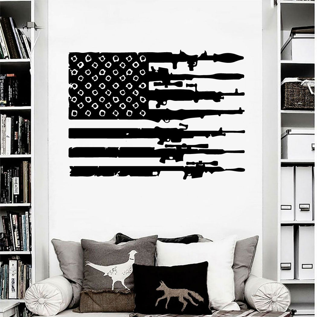 American Flag Vinyl Wall Decal