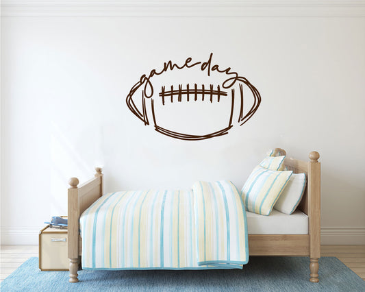 Football Game Day Vinyl Wall Decal