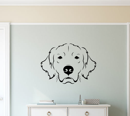 Golden Retriever Dog Vinyl Wall Decal