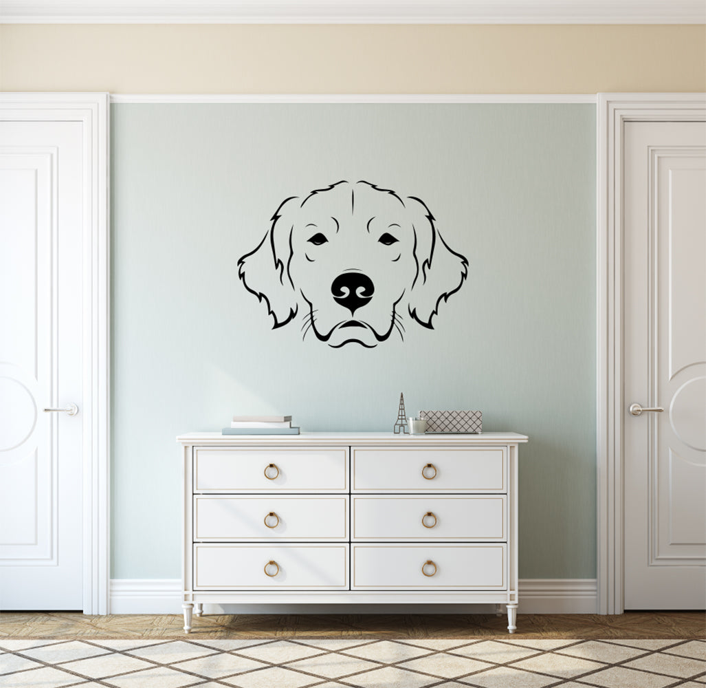 Golden Retriever Dog Vinyl Wall Decal