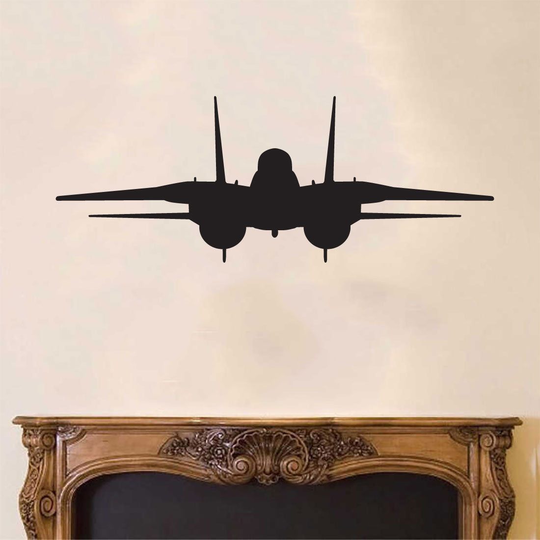 F-14 Tomcat Military Airplane Silhouette Vinyl Wall Decal