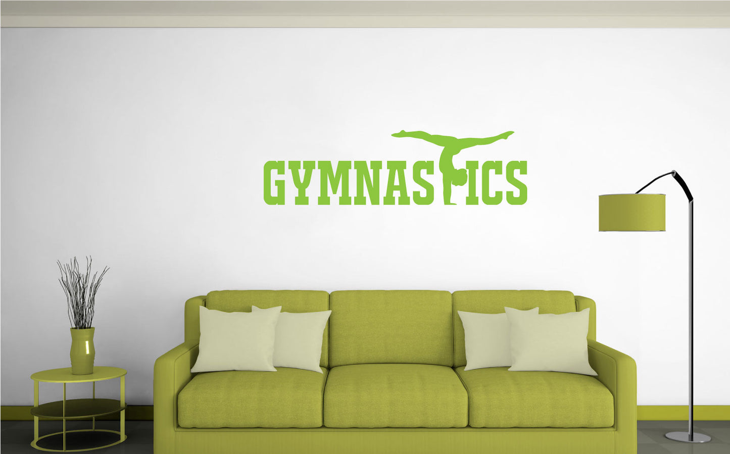 Gymnastics Vinyl Home Decor Wall Decal 