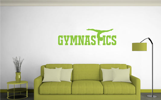 Gymnastics Vinyl Home Decor Wall Decal 