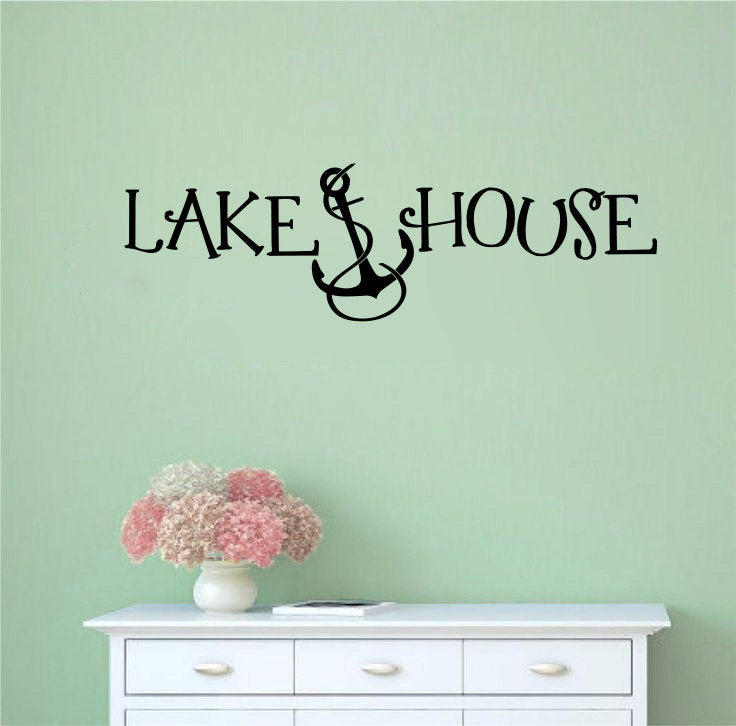 Lake House Vinyl Home Decor Wall Decal 