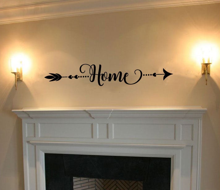 Arrow Home Vinyl Home Decor Wall Decal Words 