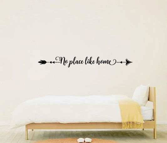 Arrow No Place Like Home Vinyl Home Decor Wall Decal Words 