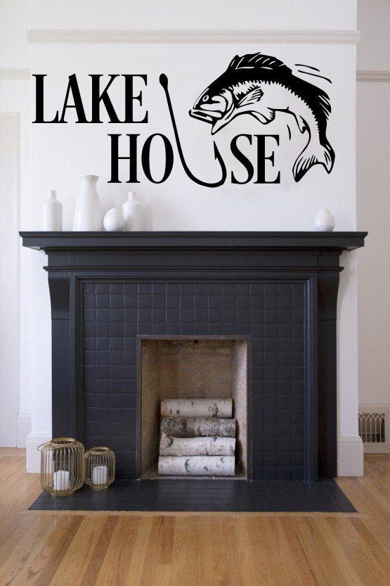 Lake House Vinyl Home Decor Wall Decal 