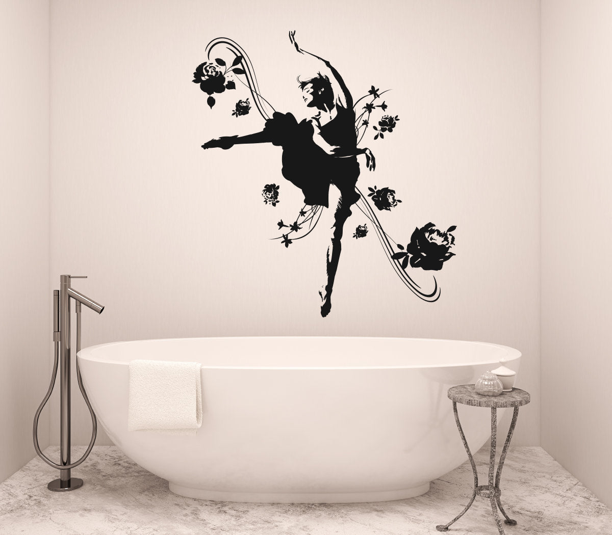 Ballet Dancer Ballerina Vinyl Home Decor Wall Decal 