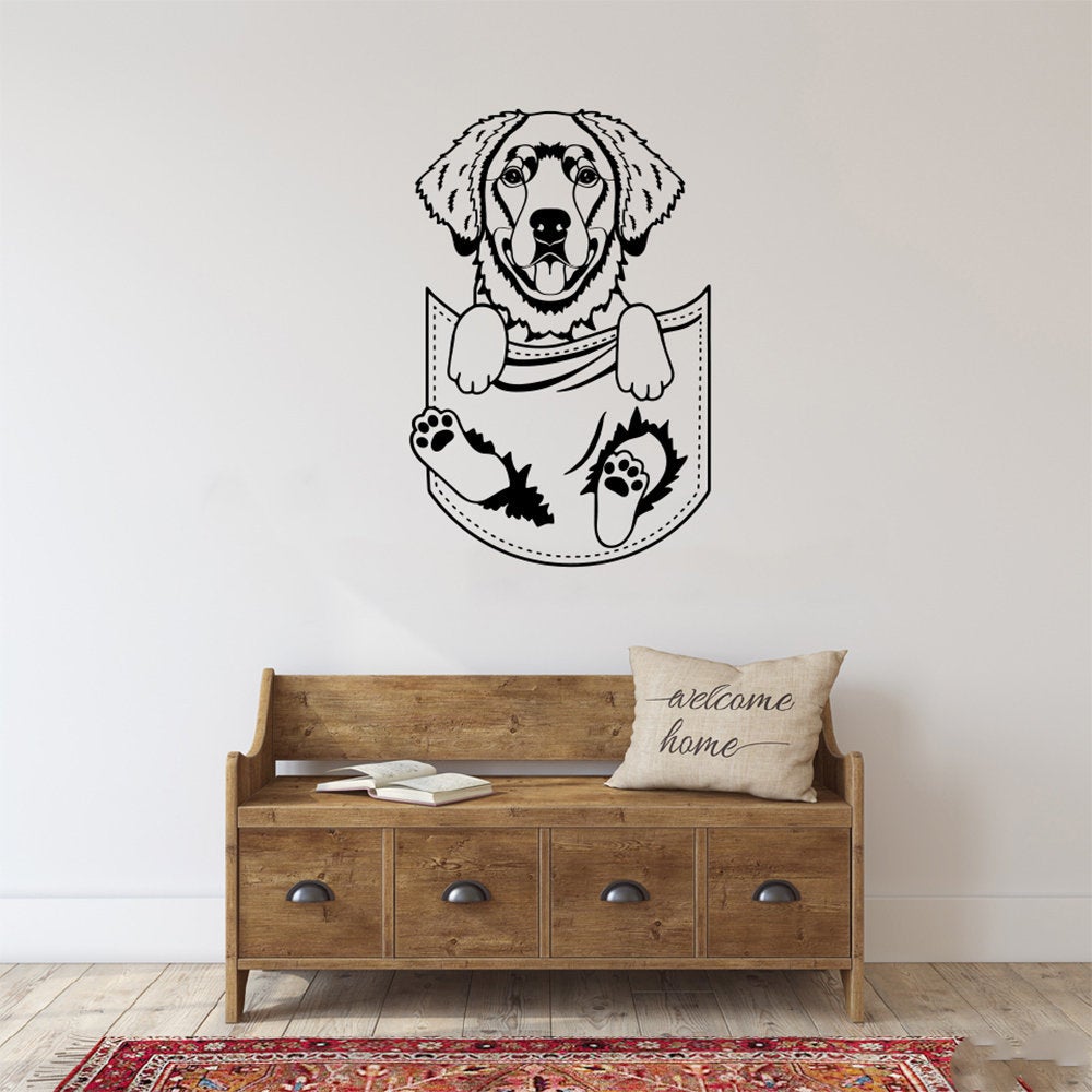 Labrador Retriever Lab Dog Vinyl Home Decor Wall Decal 