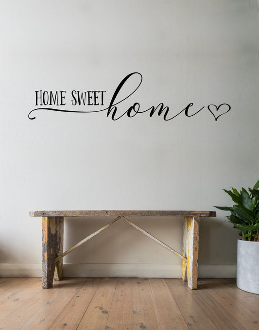 Home Sweet Home Vinyl Home Decor Wall Decal Words 