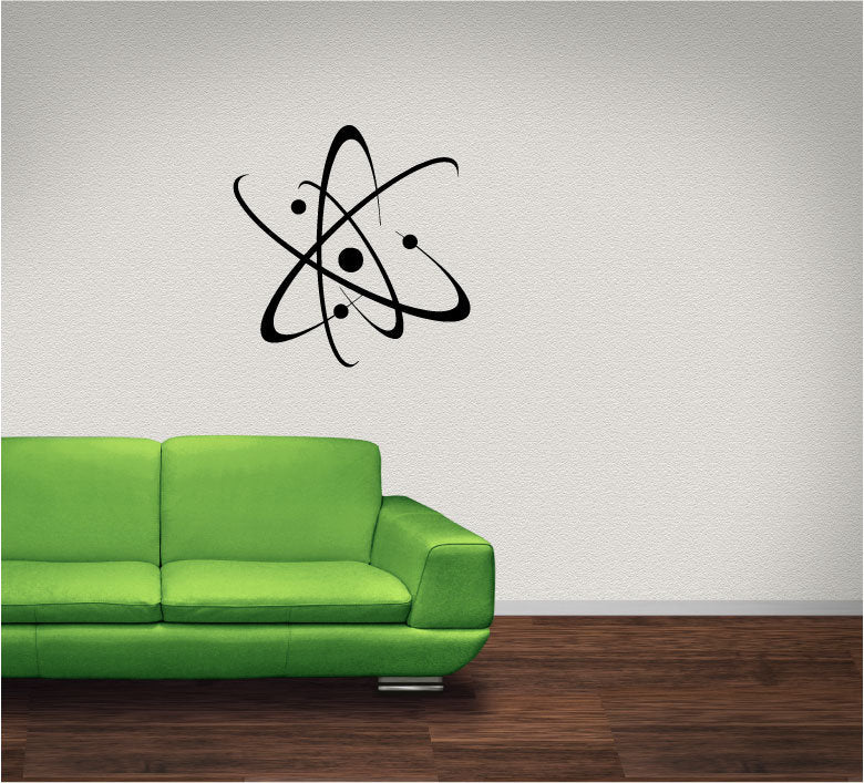 Atom Vinyl Home Decor Wall Decal Words 