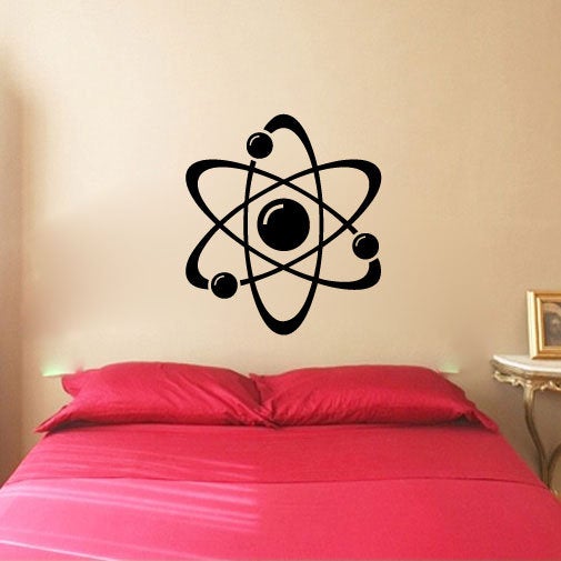 Atom Vinyl Home Decor Wall Decal Words 