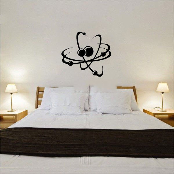 Atom Vinyl Home Decor Wall Decal Words 