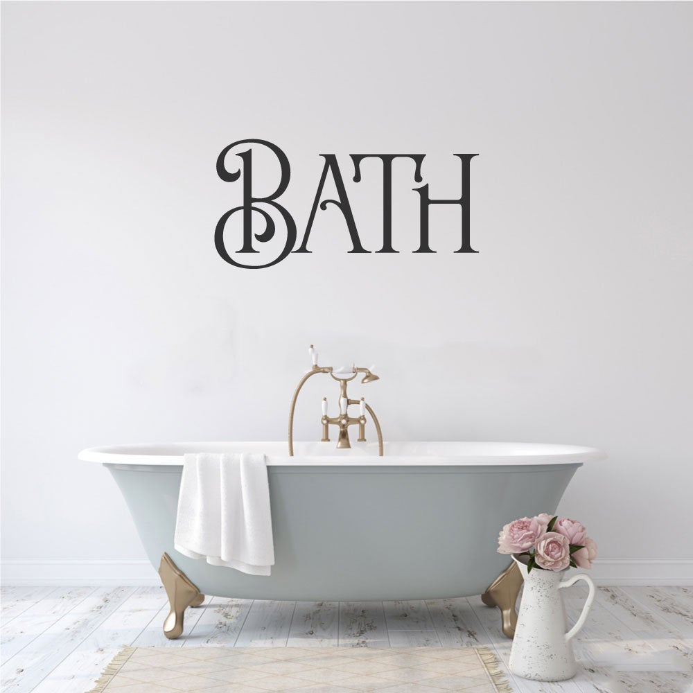 Bath Vinyl Home Decor Wall Decal 