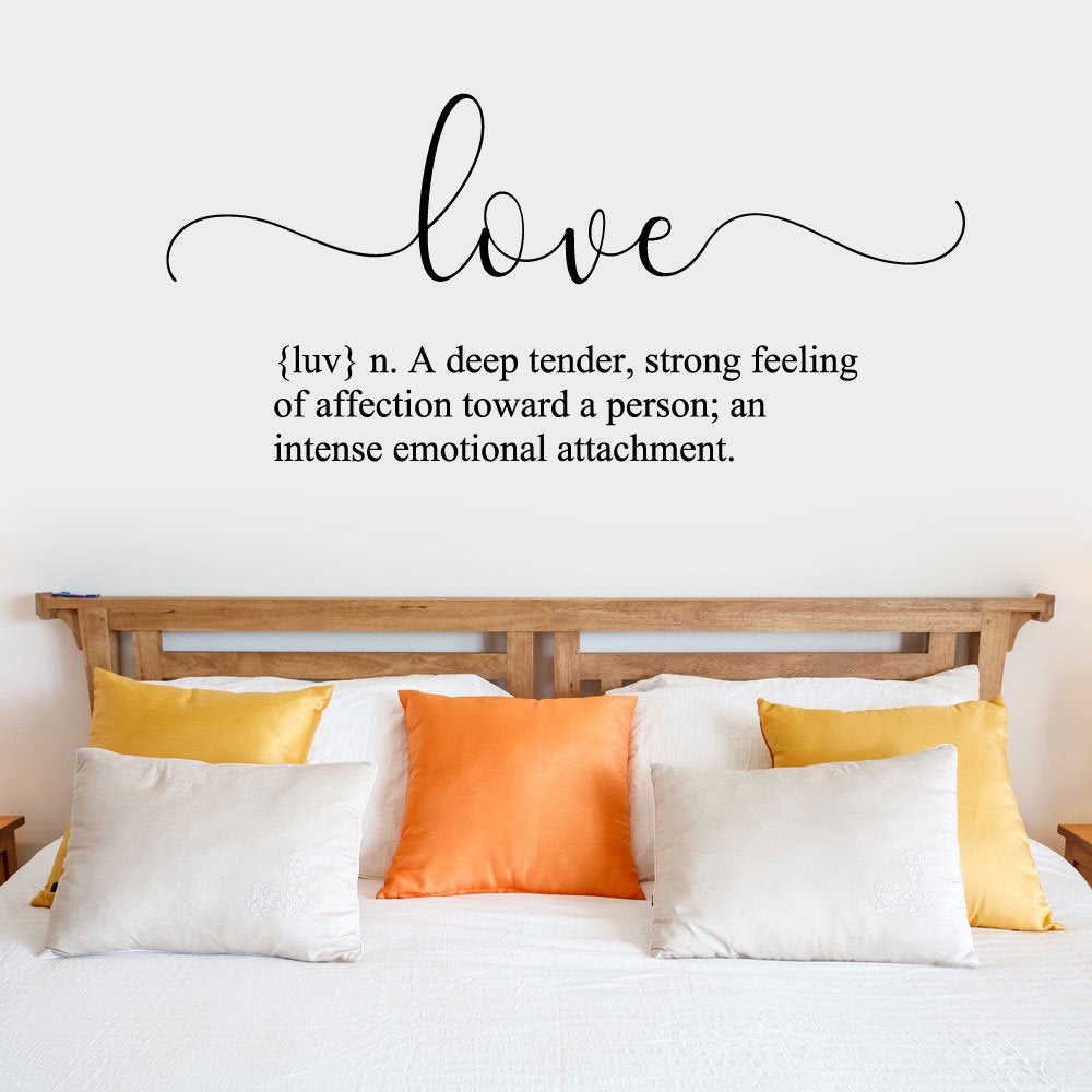 Love Definition Vinyl Home Decor Wall Decal Words 