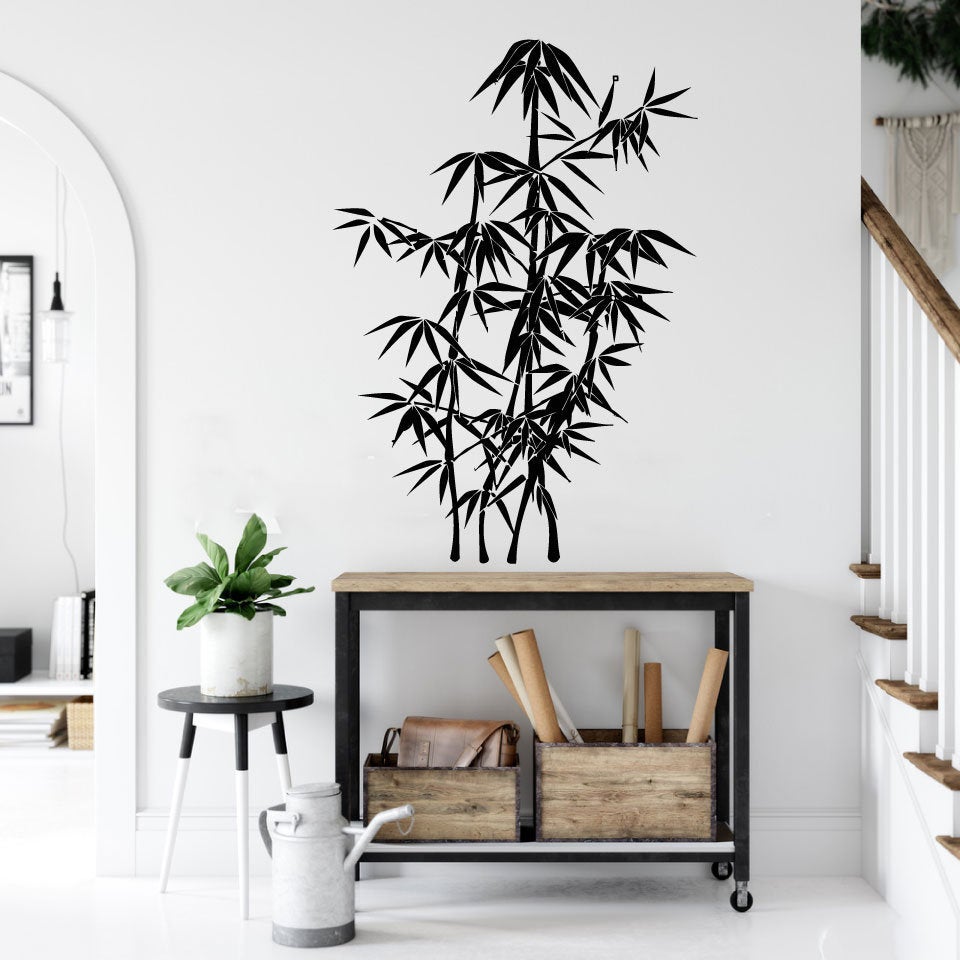 Bamboo Vinyl Home Decor Wall Decal 