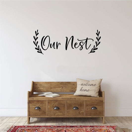 Our Nest Vinyl Home Decor Wall Decal