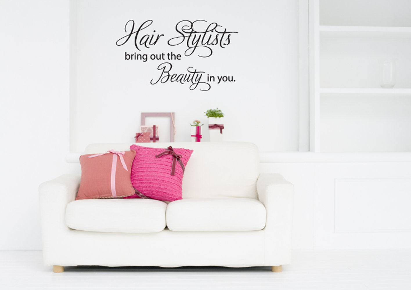 Hair Stylists Bring Out The Beauty In You Vinyl Home Decor Wall Decal Words 