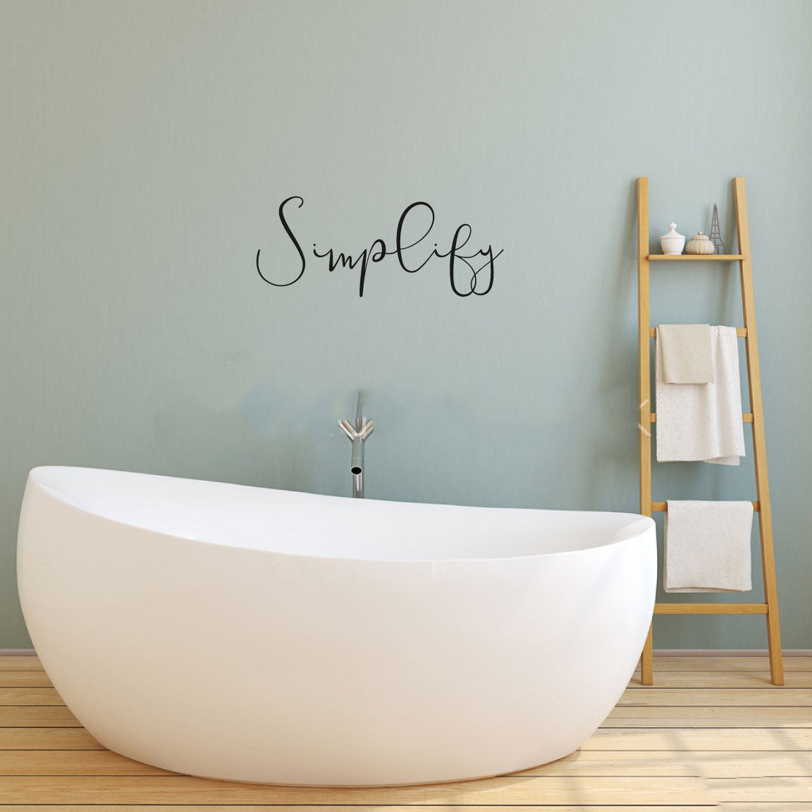 Simplify Vinyl Home Decor Wall Decal Words 