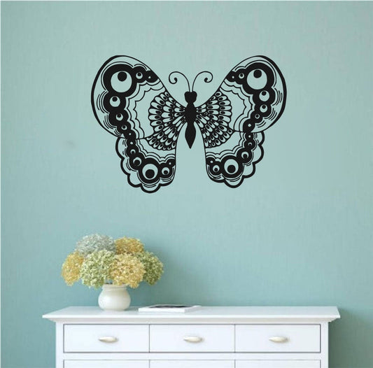 Butterfly Silhouette Vinyl Home Decor Wall Decal 