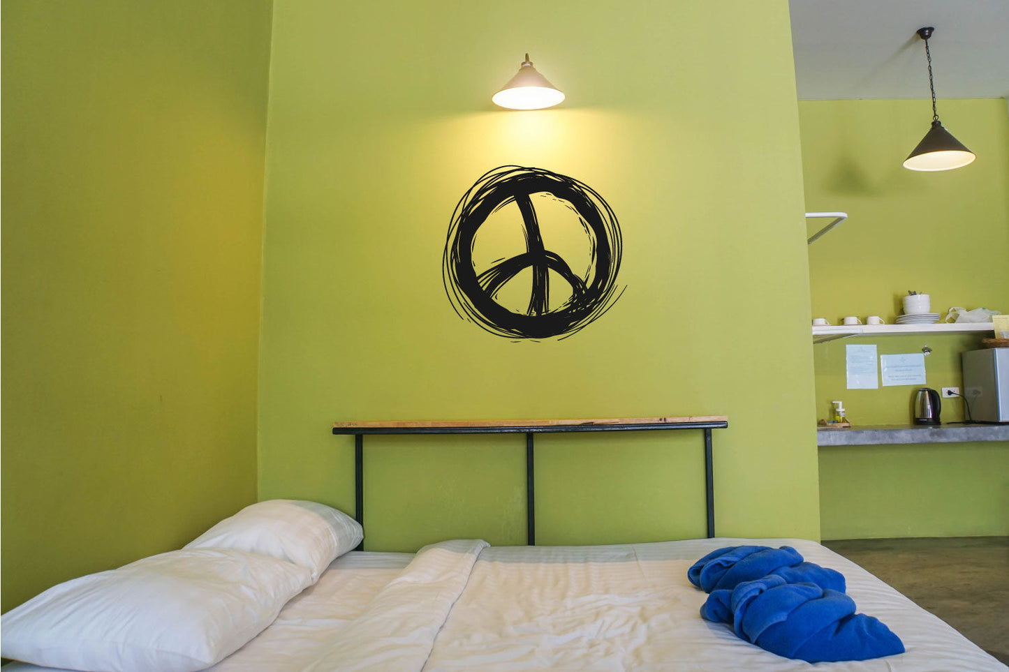 Peace Sign Symbol Vinyl Home Decor Wall Decal