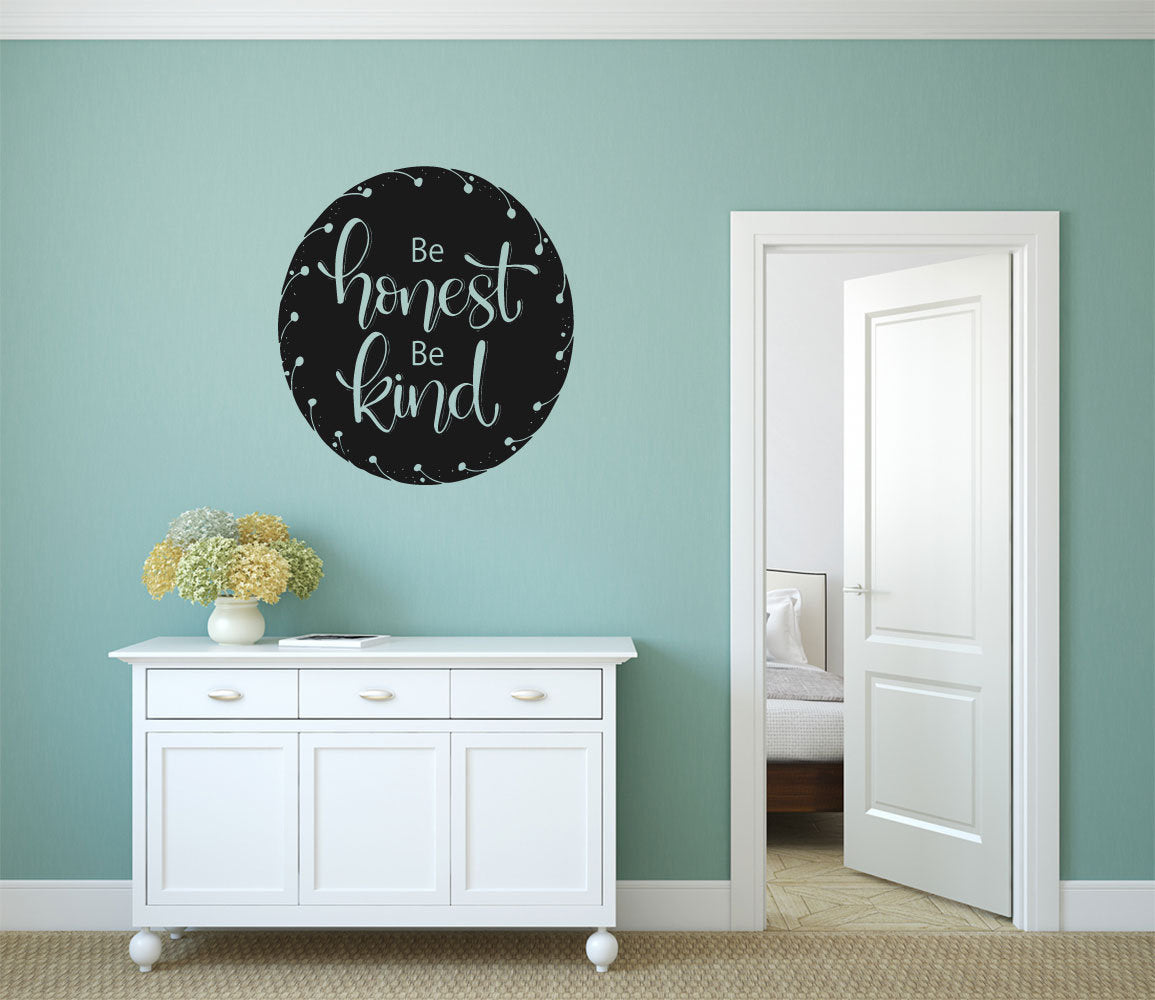 Be Honest Be Kind Vinyl Home Decor Wall Decal Words 