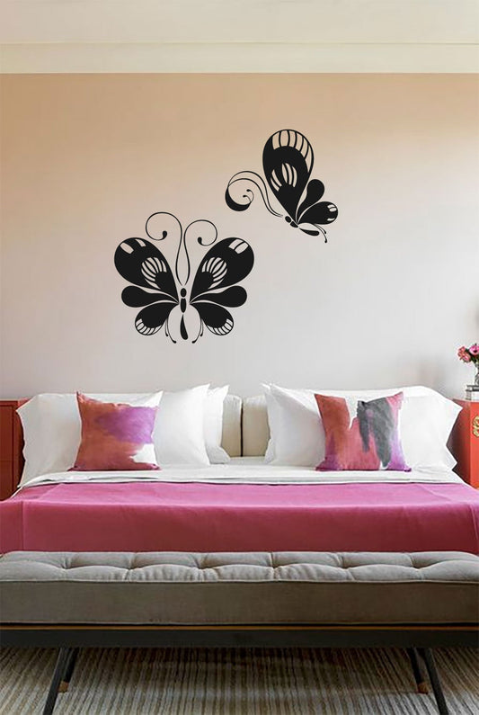 Butterfly Set of 2 Butterflies Vinyl Home Decor Wall Decal 