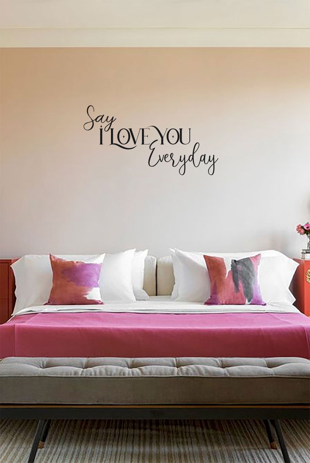 Say I Love You Everyday Vinyl Home Decor Wall Decal Words 